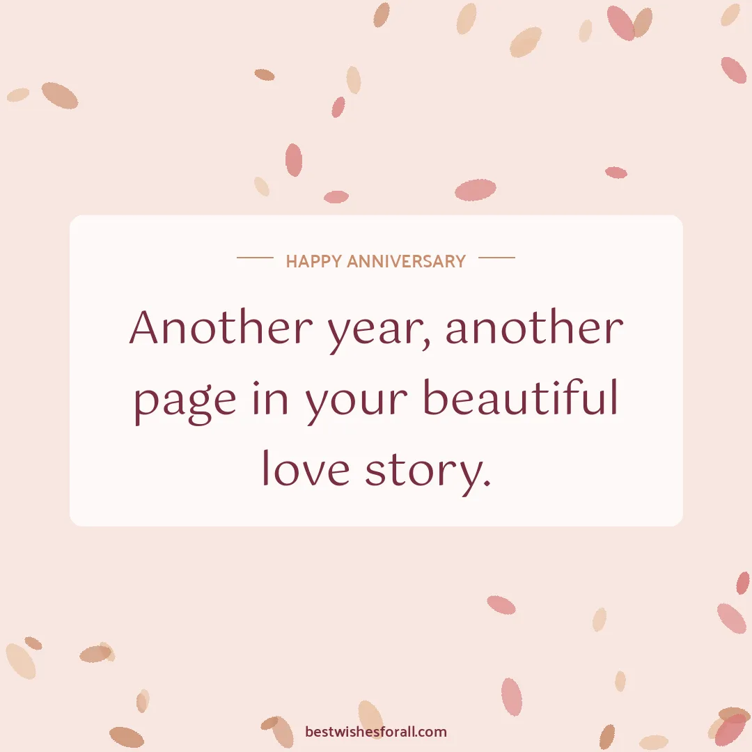 Anniversary wishes images image: Another year, another page in your beautiful love story.